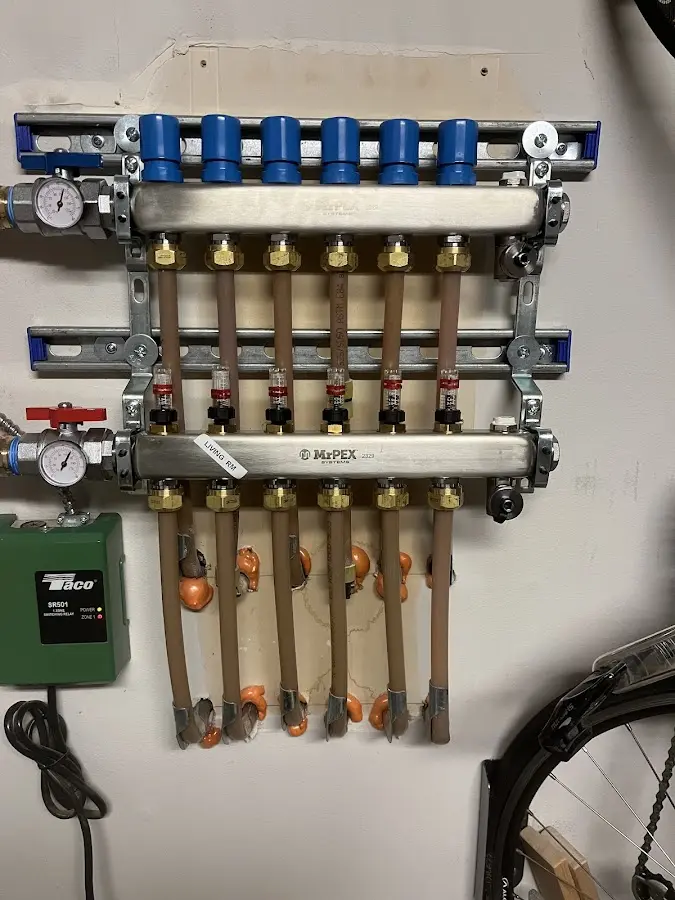 Plumber performing Gas Line Installation at a residential property in Jesup